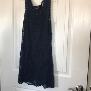Express Navy Lace with Navy liner Dress size XS
